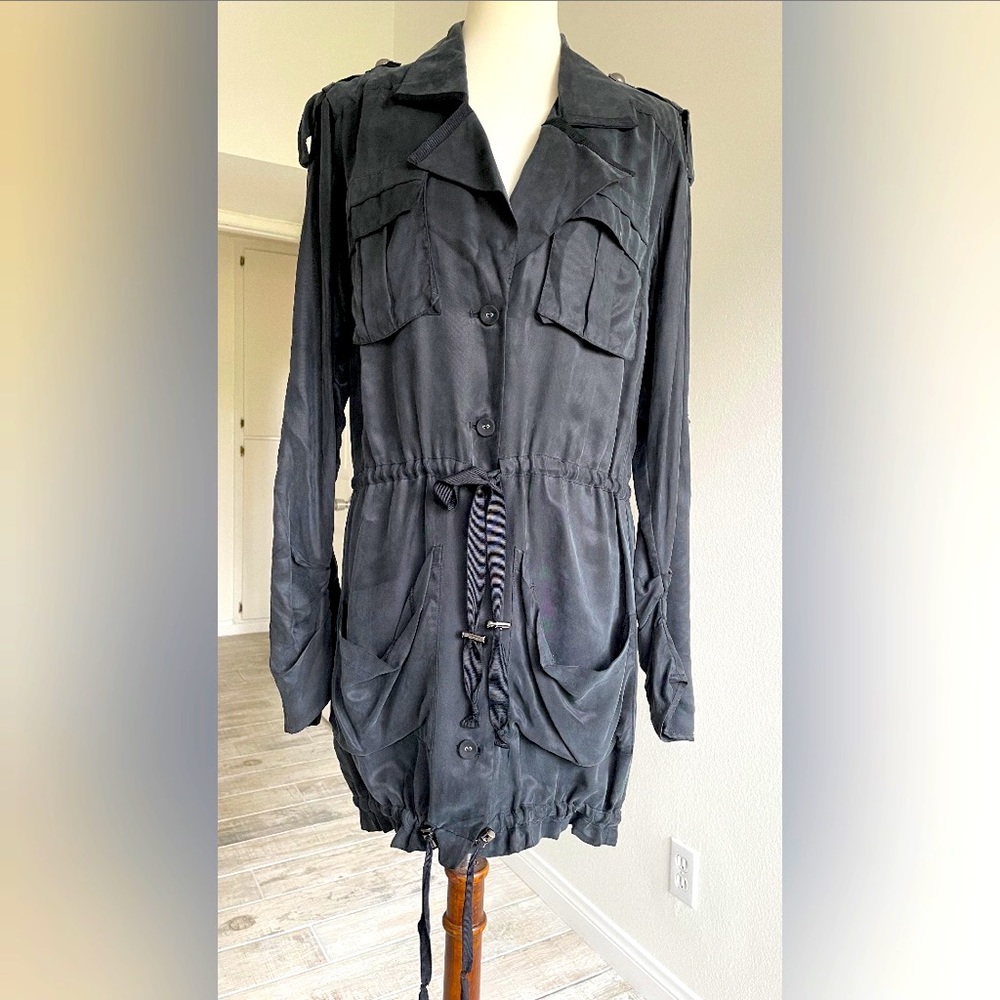Seduce black long sleeves mini dress. Size M